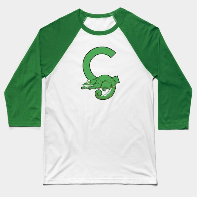 C is for Chameleon Baseball T-Shirt by futiledesigncompany